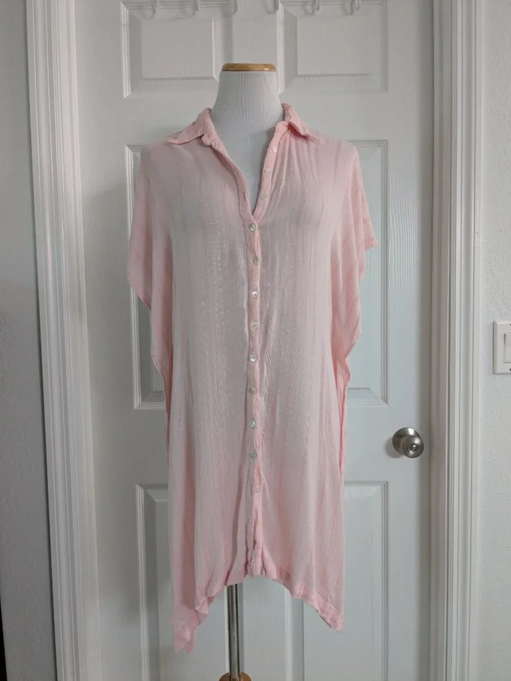 L space Anita cover up Rose Quartz Light Pink Resort Beach XS/S